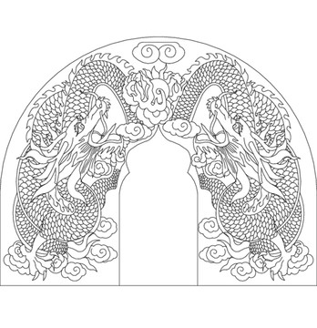 龍矢量圖