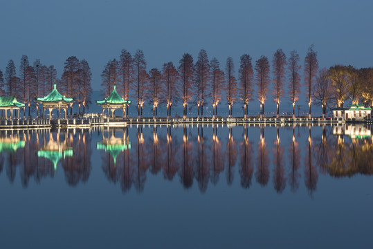 中国湖北武汉东湖碧潭观鱼风景区