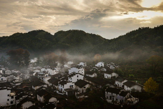 婺源石城晨景