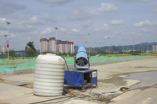 成都东安湖工地防尘喷雾机