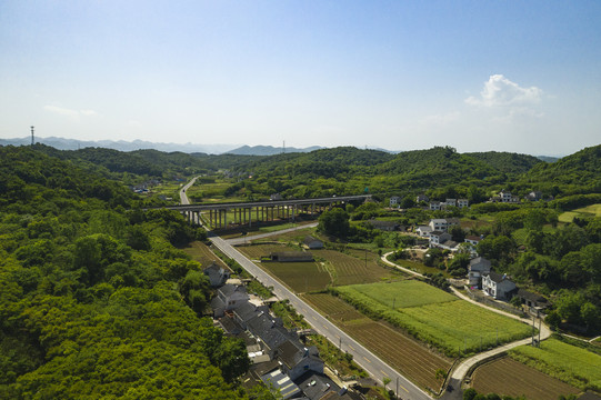 乡村公路航拍