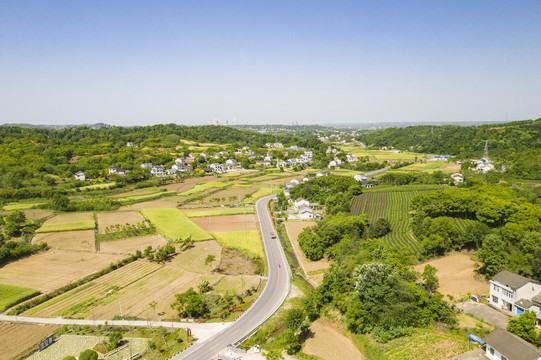 乡村公路航拍