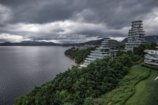 安徽黄山太平湖山顶