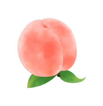 手繪桃子