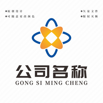 科技网络logo互联网标志设计