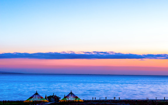 青海湖日出