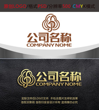 音樂古琴錄音電臺logo設(shè)計