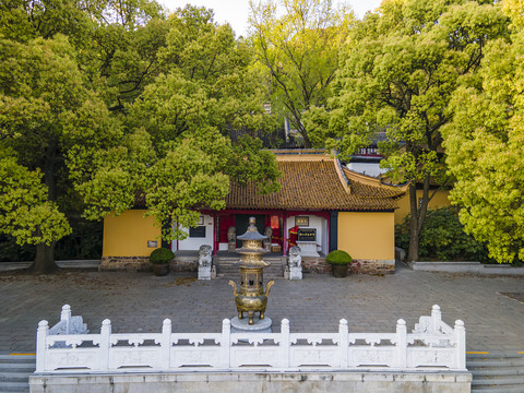 航拍南通狼山风景区