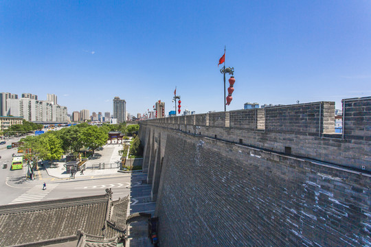 西安城墙北门东段