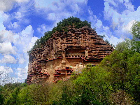 麦积山风景