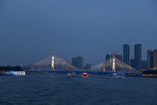 广州珠江夜景海印大桥