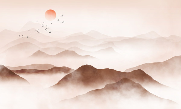 遠(yuǎn)山客廳裝飾畫