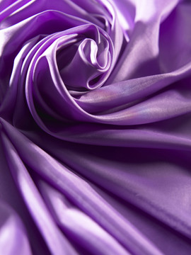 紫缎织物特写