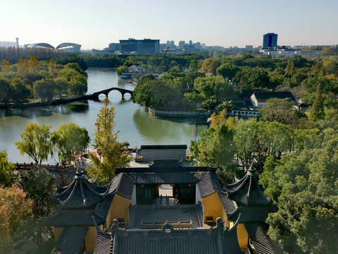 俯瞰南湖景区