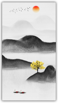 水墨玄關