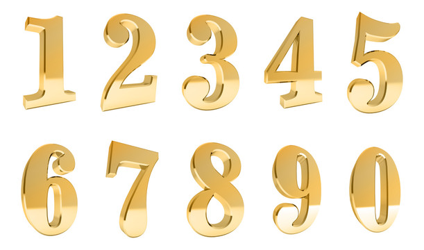 立體金屬數(shù)字