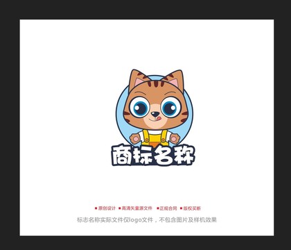 卡通猫logo