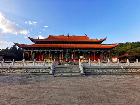 佛系禅院寺庙寺院大殿