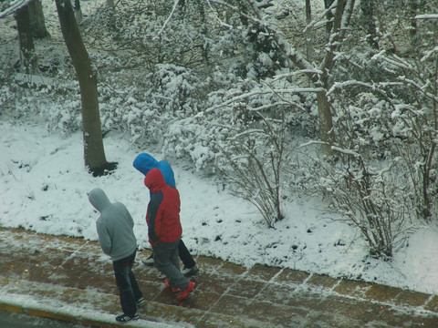 下雪了