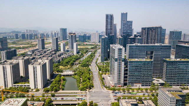 杭州未来科技城商务区城市风景