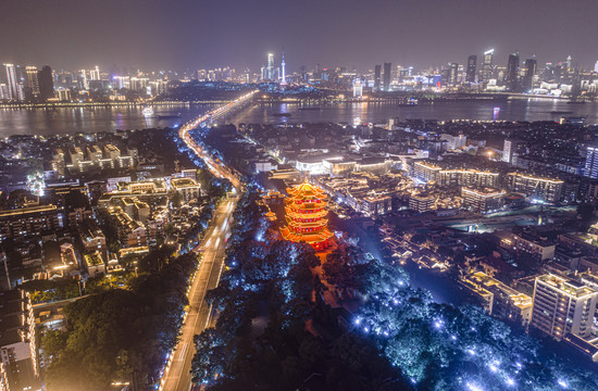 武汉黄鹤楼夜景