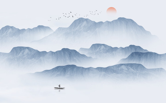 水墨山水畫