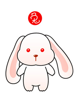 十二生肖之兔子彩稿