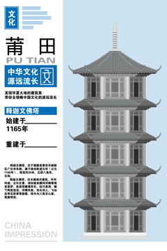 中国福建莆田释迦文佛塔