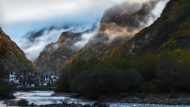 丹巴东谷建筑风景