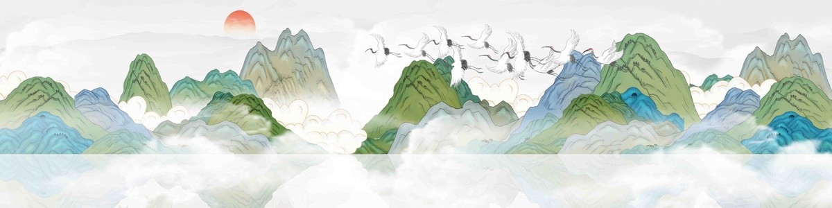 國潮水墨山水