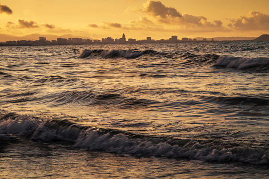 大海朝霞