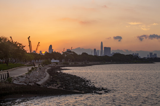 深圳湾日出