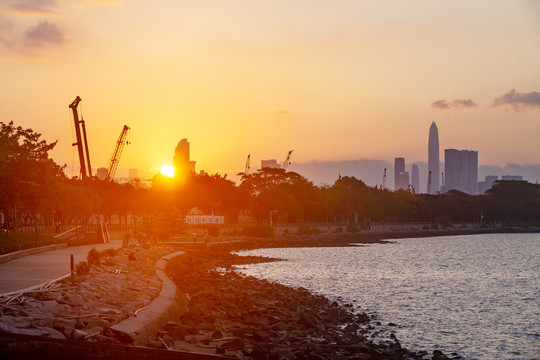 深圳湾日出