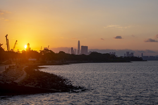 深圳湾日出