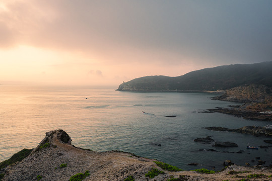 福建东山岛海岸线日出景观