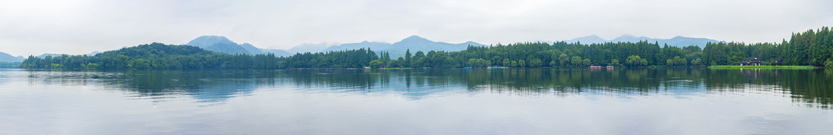 西湖山水全景图