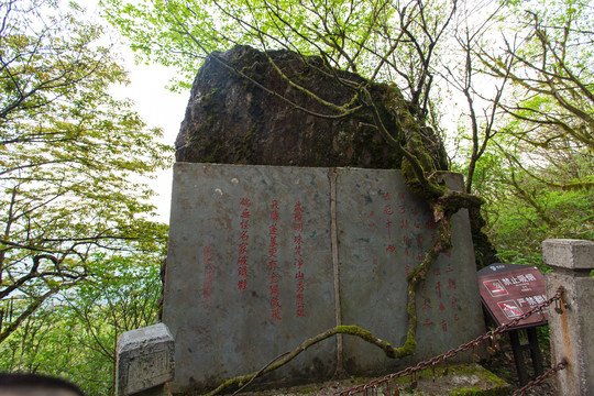 梵净山万宝岩石刻