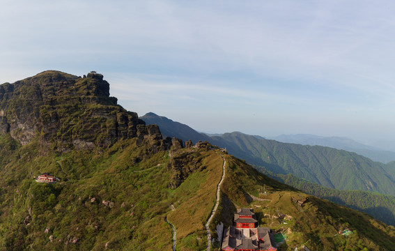 梵净山景区老金顶全景