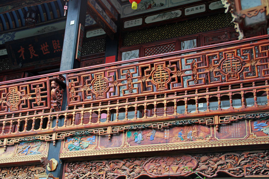 中式装饰雕栏