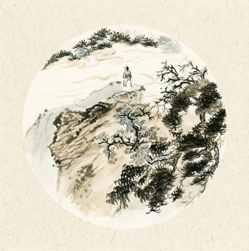 山水裝飾畫