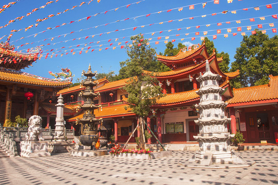 梵天寺寺院内景