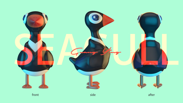 3D鸟类ip形象