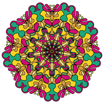 花紋圖案曼陀羅花紋圖案