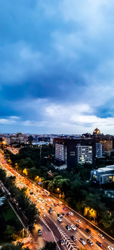 北京雨天风光