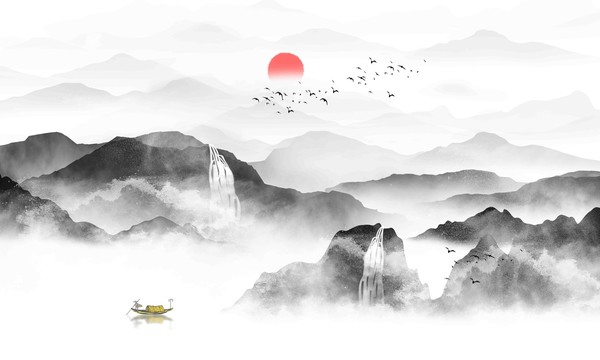 新中式水墨畫(huà)