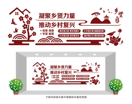 鄉(xiāng)賢文化宣傳墻