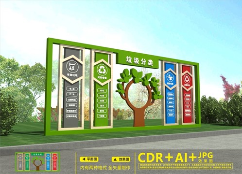 垃圾分類雕塑