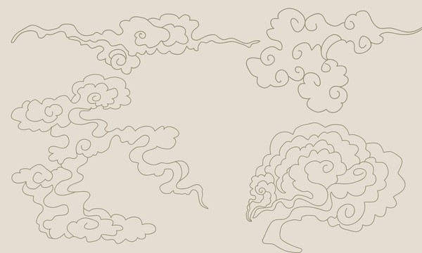 手繪祥云
