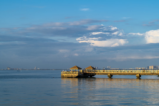 蓝色海景风光