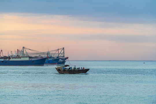 海景黄昏大图